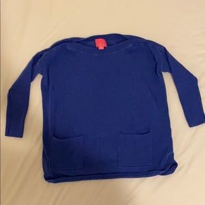 Girls Lilly navy blue sweater